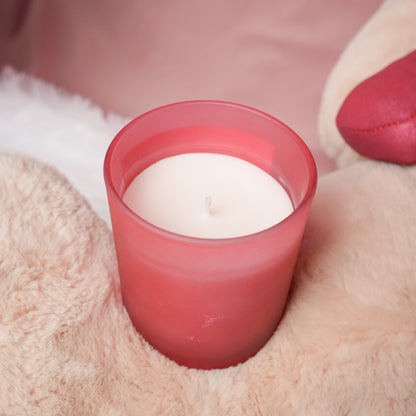 Velvet Ember Candle – Luxury Red Glass Candle | Artecasa