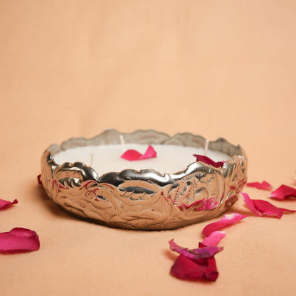 Chandi Urli Candle – Silver Urli Candle for Festive Décor | Artecasa