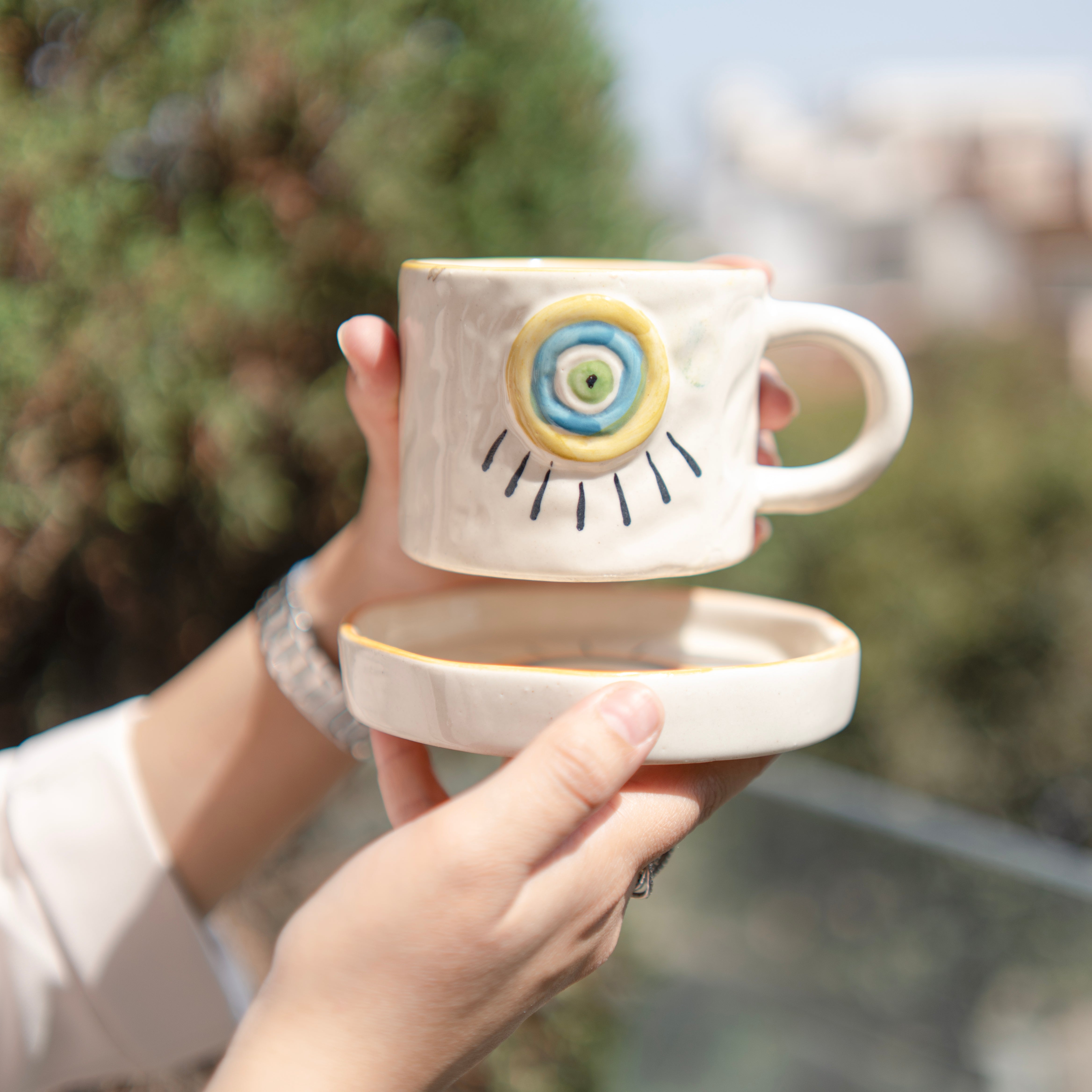 Eye of Protection cup saucer