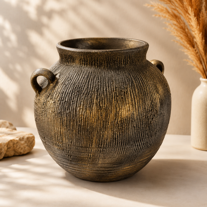 Noir Gold Heritage Matka Vase