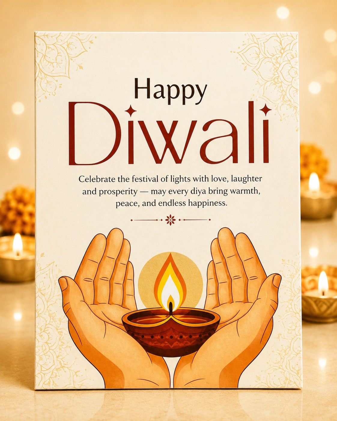 Emerald Glow Diwali Candle Gift Hamper – Elegant Festive Gift