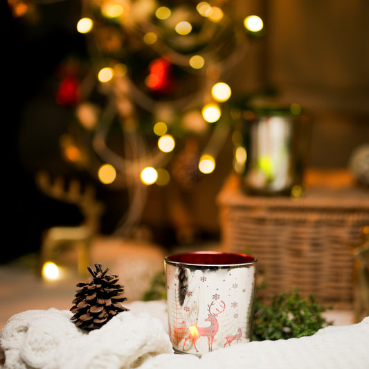 Snowflake Embossed Votive