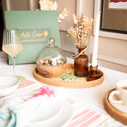 Chic glass dome server