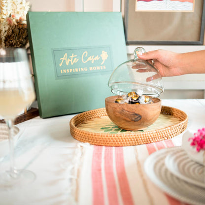 Chic glass dome server