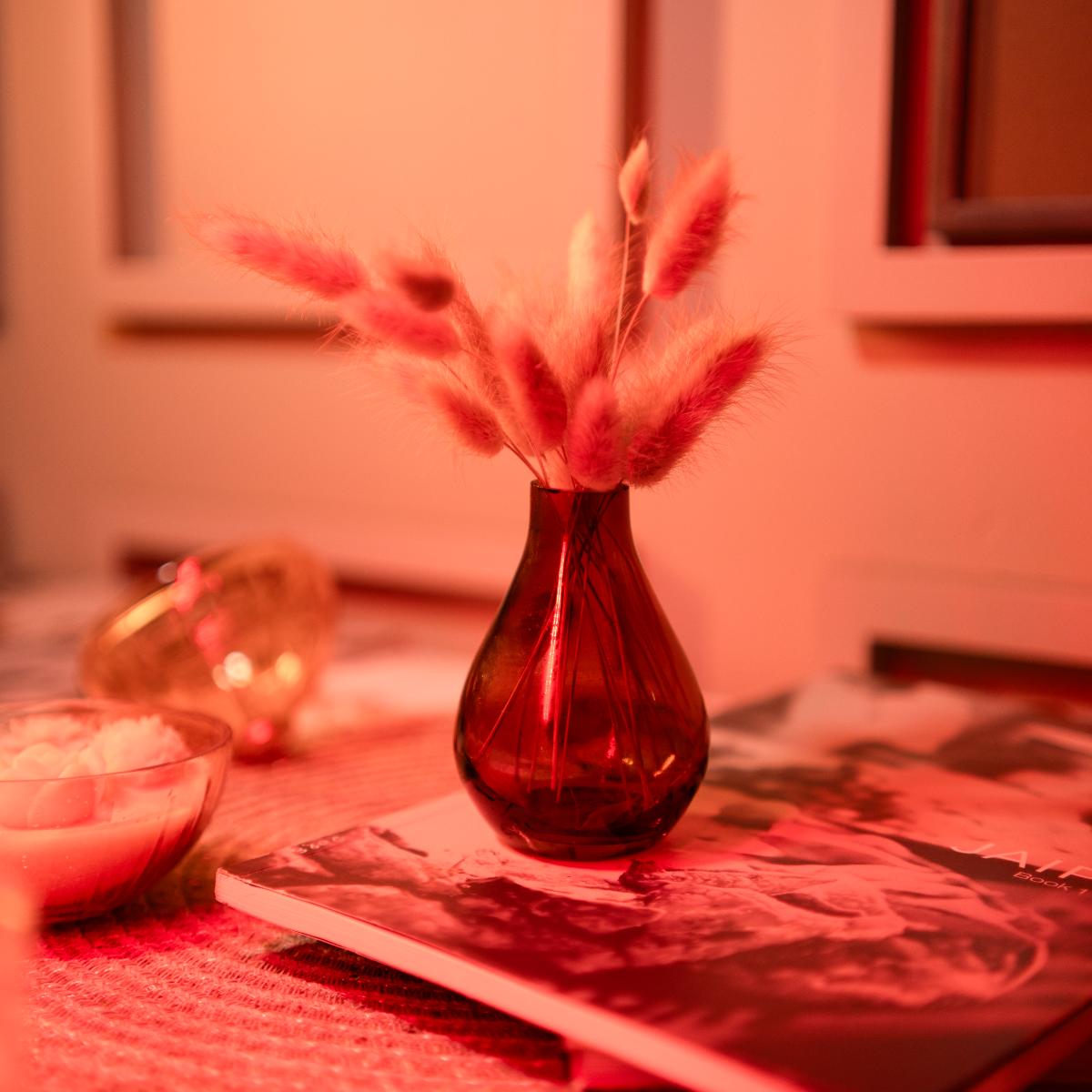 rustic charm vase with dried flower