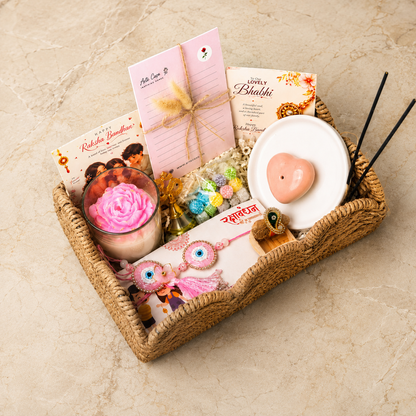 Pooja Loving Bhabhi Shubh Aashirwad Rakhi Hamper