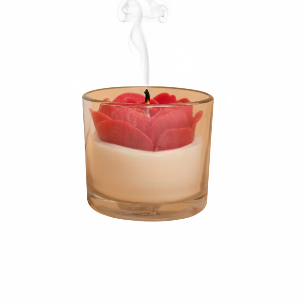 ruby heart candle romantic valentine gift by artecasa