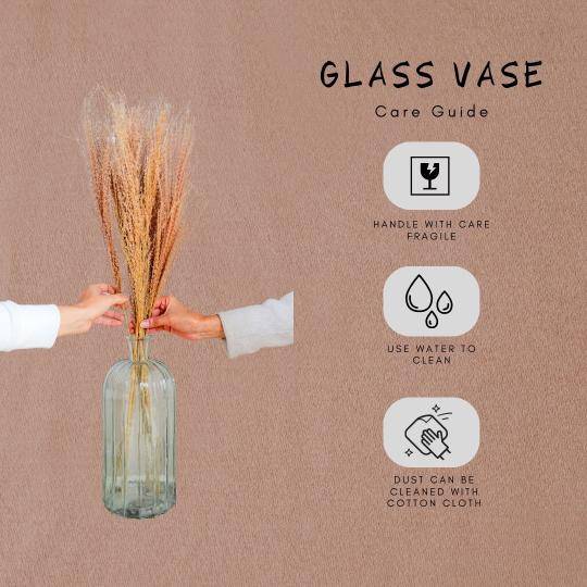 Glass horizontal vase