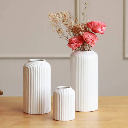 Snow White vase set of 3- Advance premium matt quality - https://artecasa.in/
