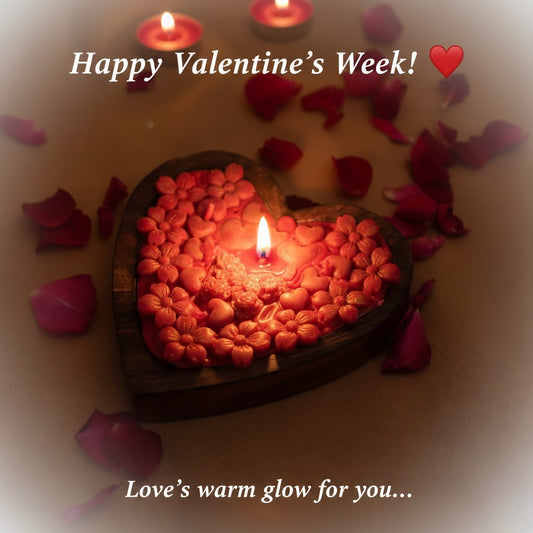 wooden heart candle natural romantic decor by artecasa