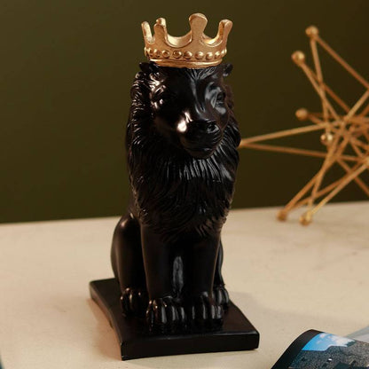 Black Lion king sculpture - https://artecasa.in/