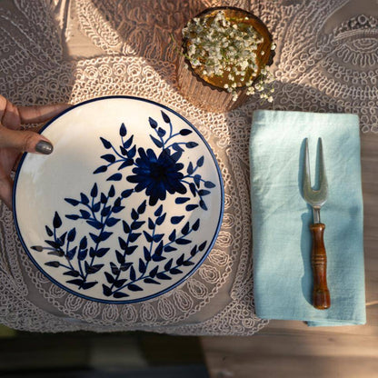 Blue Pottery quater plate set - https://artecasa.in/