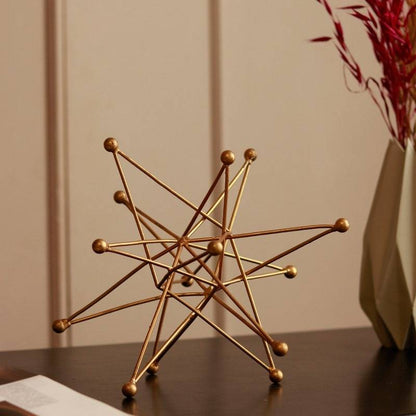 Luxury Geometric Star Table Accent for Coffee Table Decoration