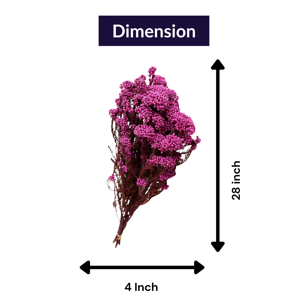 pink dried rice flower arrangement for home decor by artecasa
