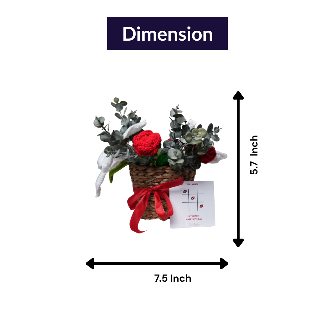 Rustic Romance Bamboo Basket – Handcrafted Floral Gift Hamper | ArteCasa