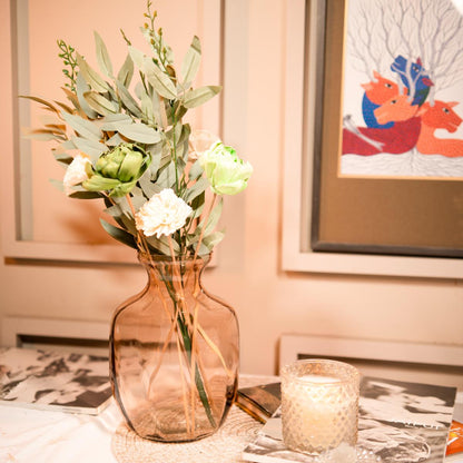 Gentle Glow Aesthetic Vase Decor Set for Shelf and Console Styling