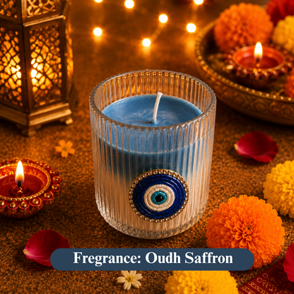 Nazar Glow Diwali Candle Gift Hamper – Festive Evil Eye Gift