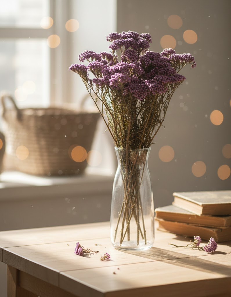 Purple Dried Rice Flower – Natural Forever Floral Décor | ArteCasa