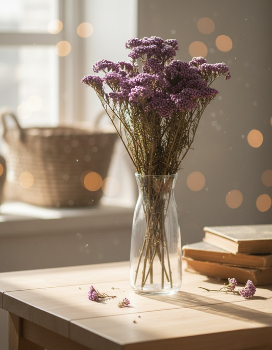 Purple Dried Rice Flower – Natural Forever Floral Décor | ArteCasa