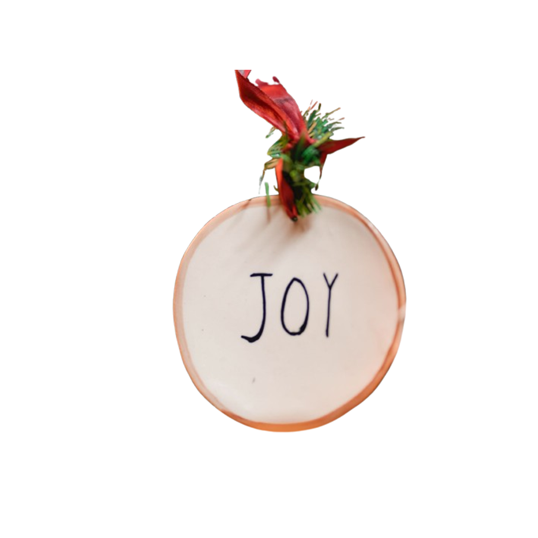Joy festive ornament