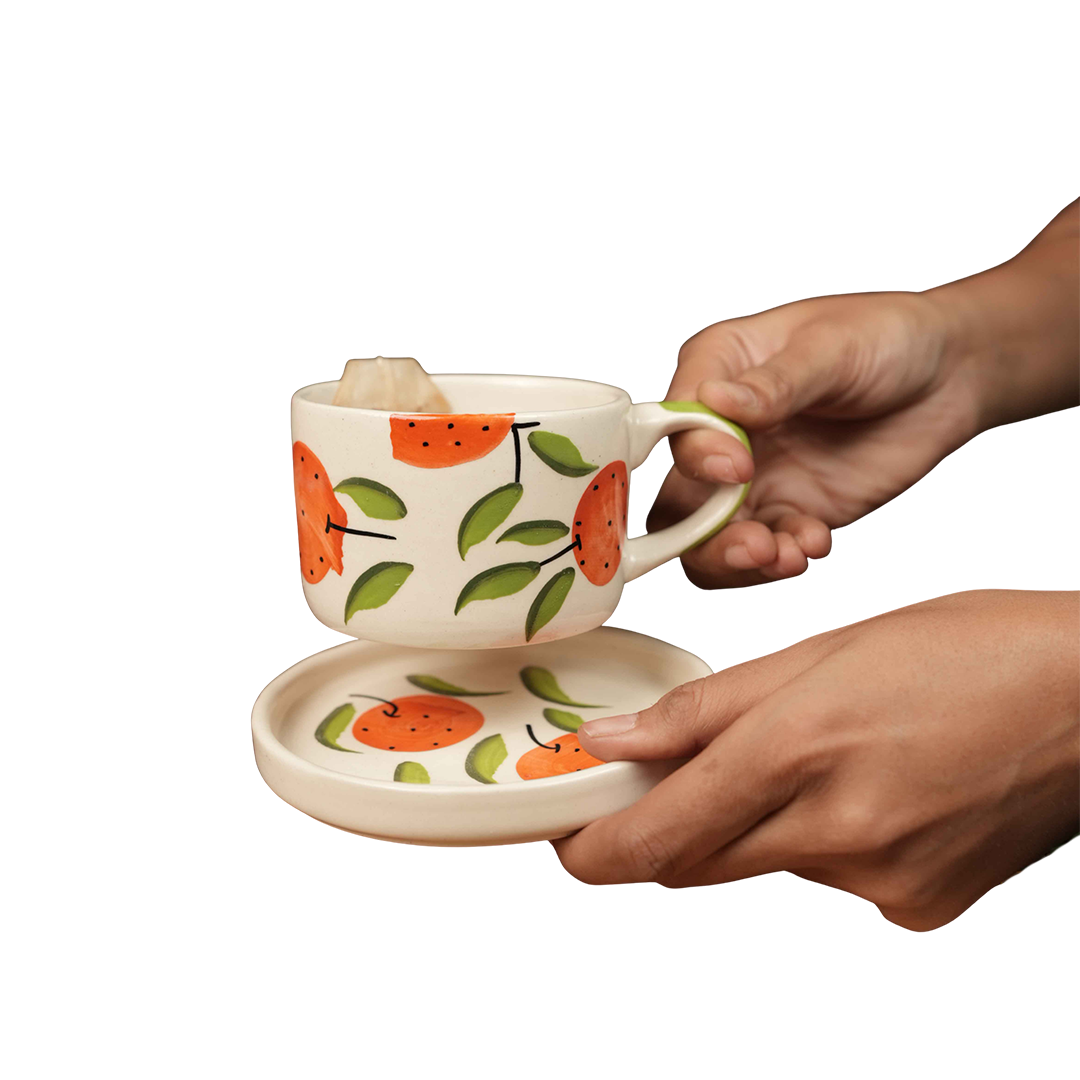 Citrus Delight Cup & Saucer Set