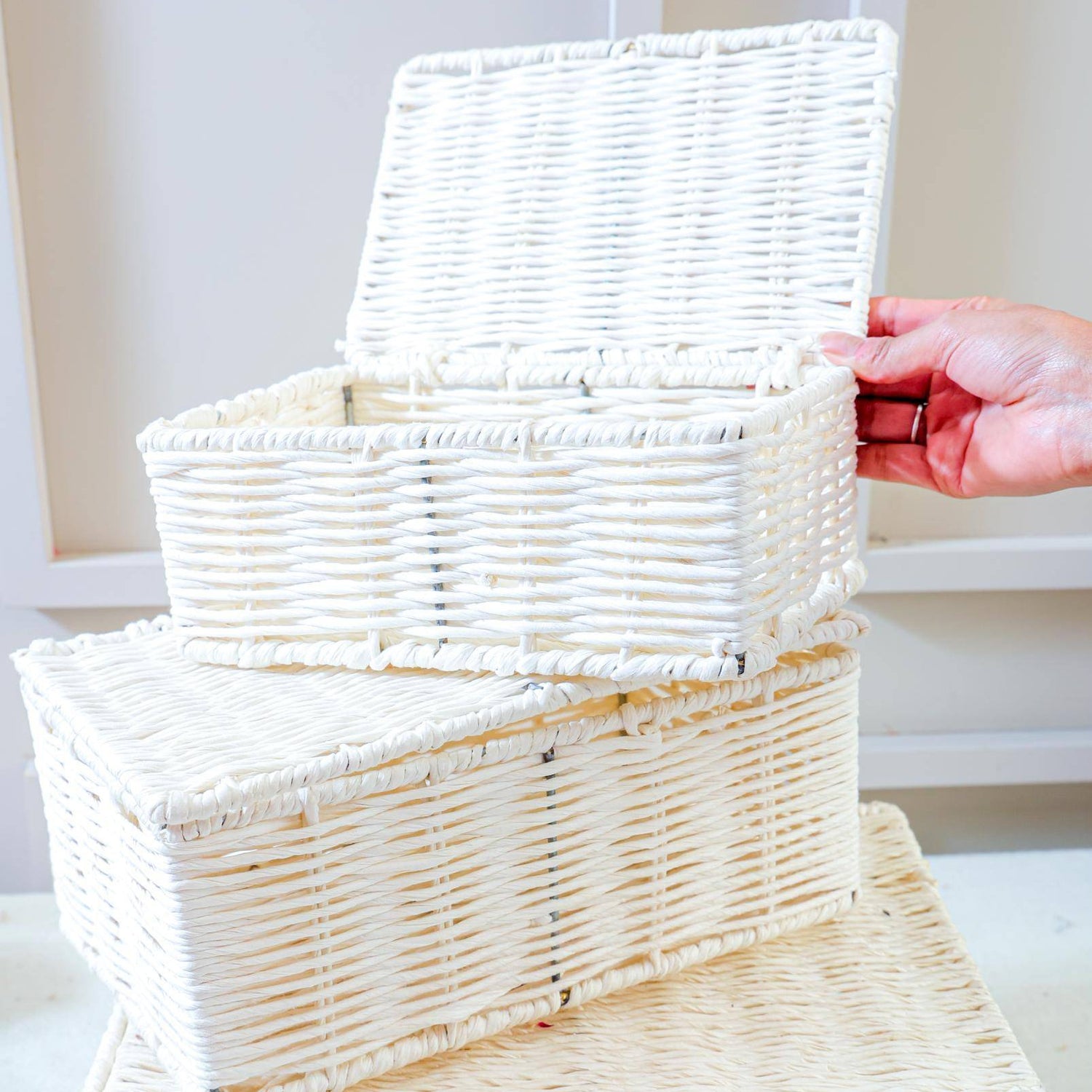 Metal Jute organiser- Set of 3 - https://artecasa.in/