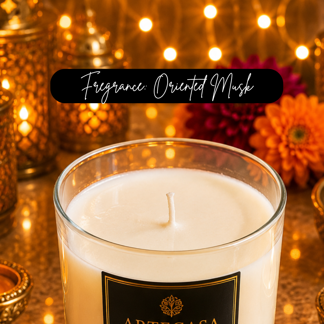 Ivory Grandeur Decorative Candle – Elegant White Soy Wax Candle