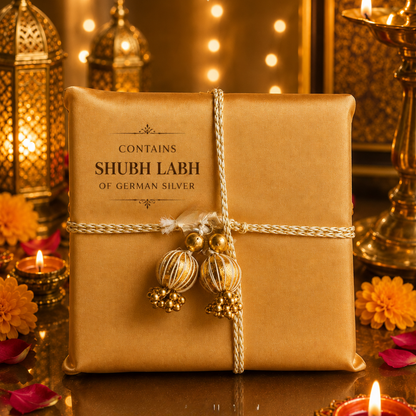 Green Chai & Diya Diwali Gift Basket – Festive Tea & Candle Hamper
